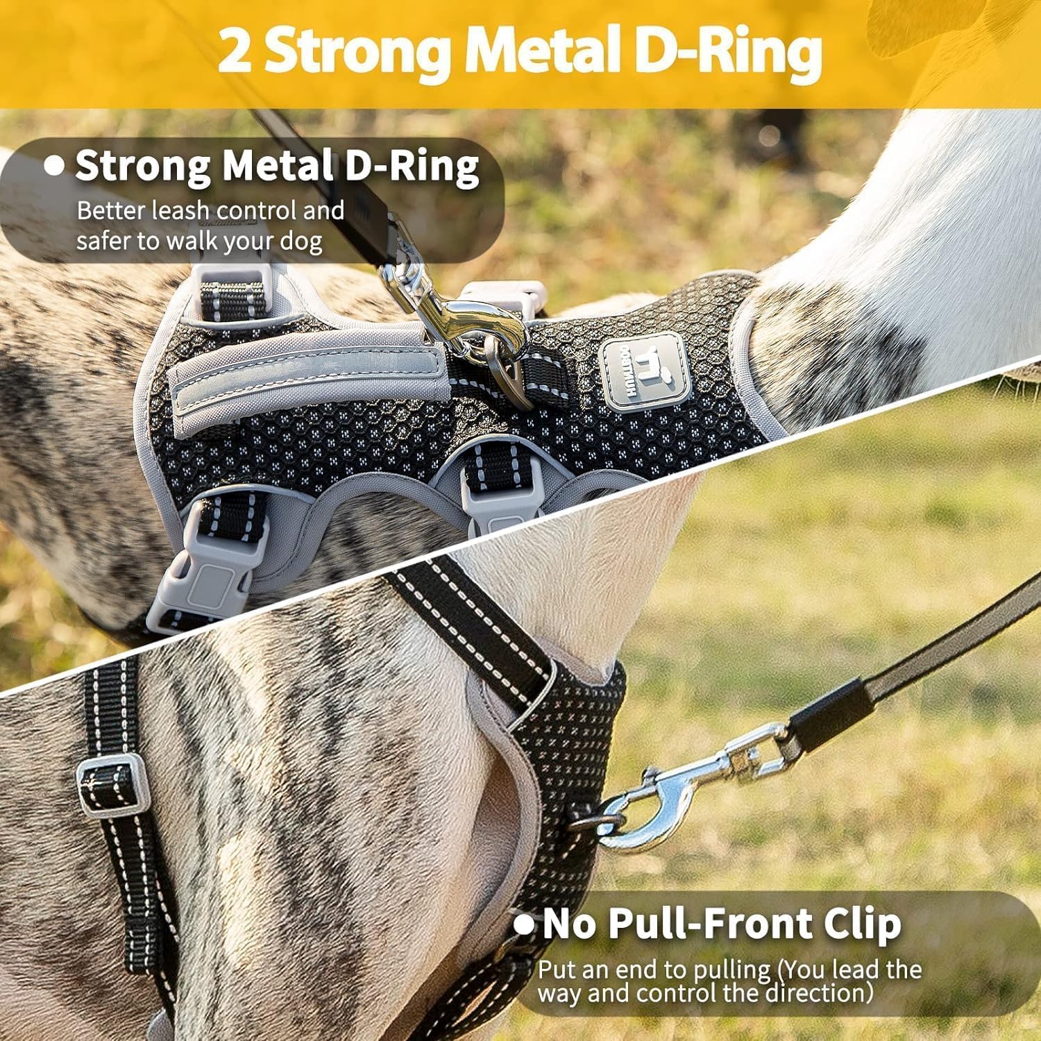Thumbnail 3 de Huntboo Escape Proof Dog Harness (XS) – Reflective, Adjustable Vest with Handle
