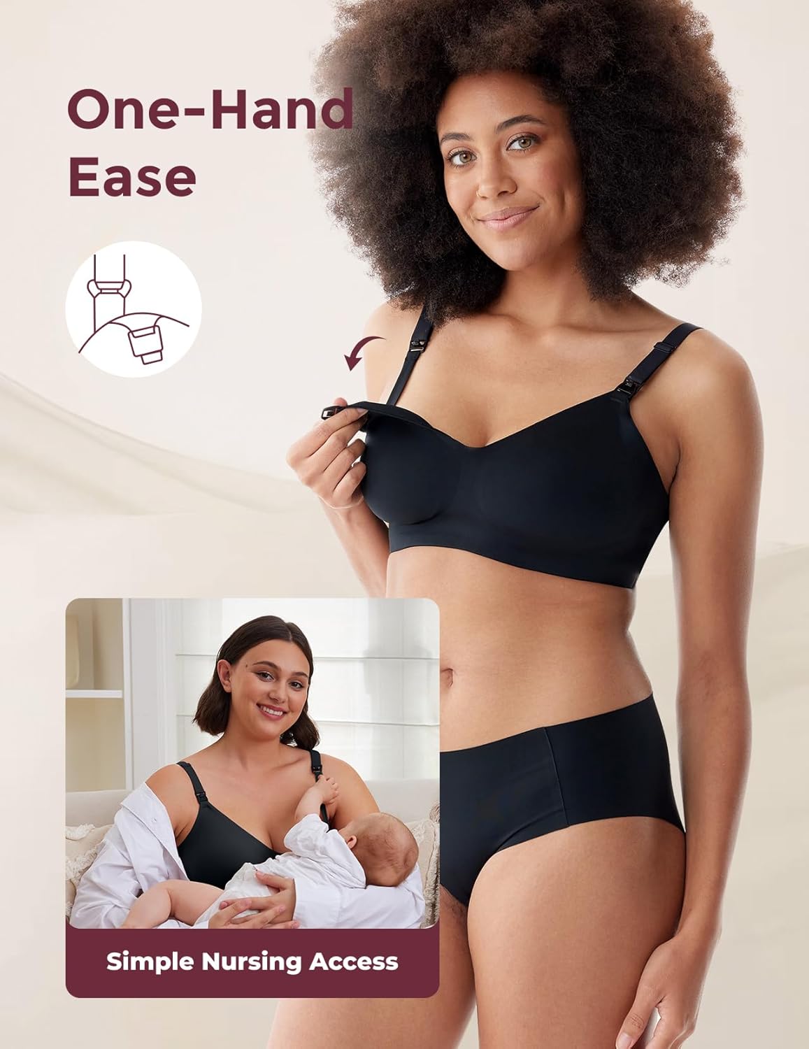 Detalle 1 de momcozy YN21 seamless nursing bra