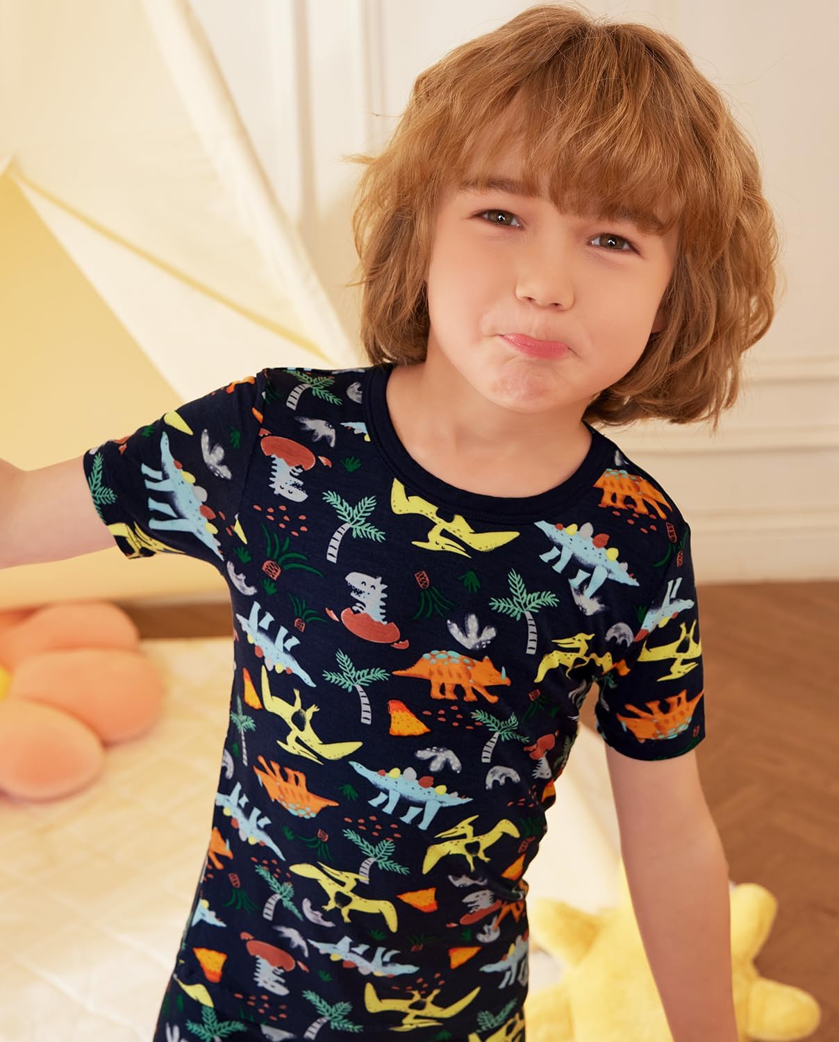 Thumbnail 5 de babee Reshinee Bamboo Viscose Toddler Car Pajamas Set (2-Piece) — 12M to 8Y