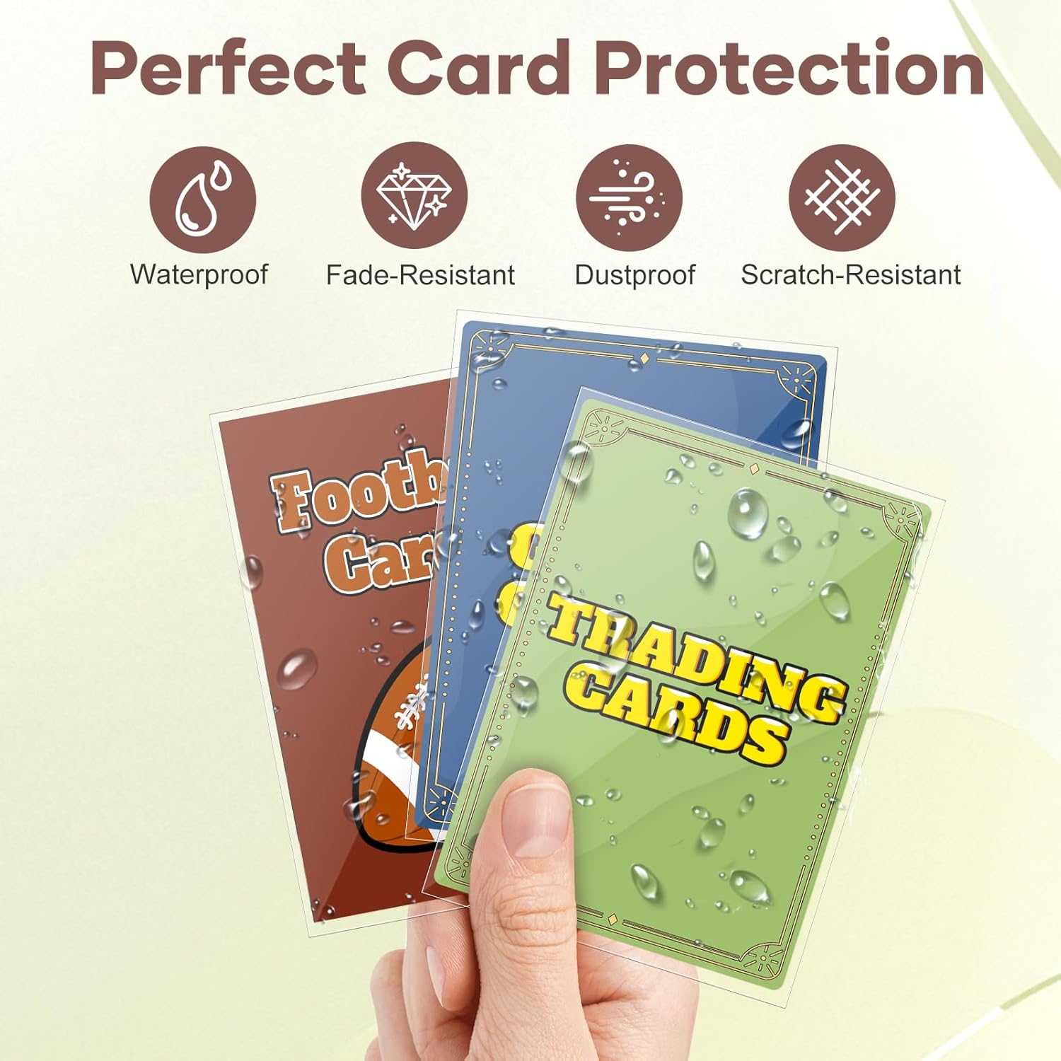 Thumbnail 3 de Mlikero 600 Pcs Clear Card Sleeves – Standard 66 × 91 mm