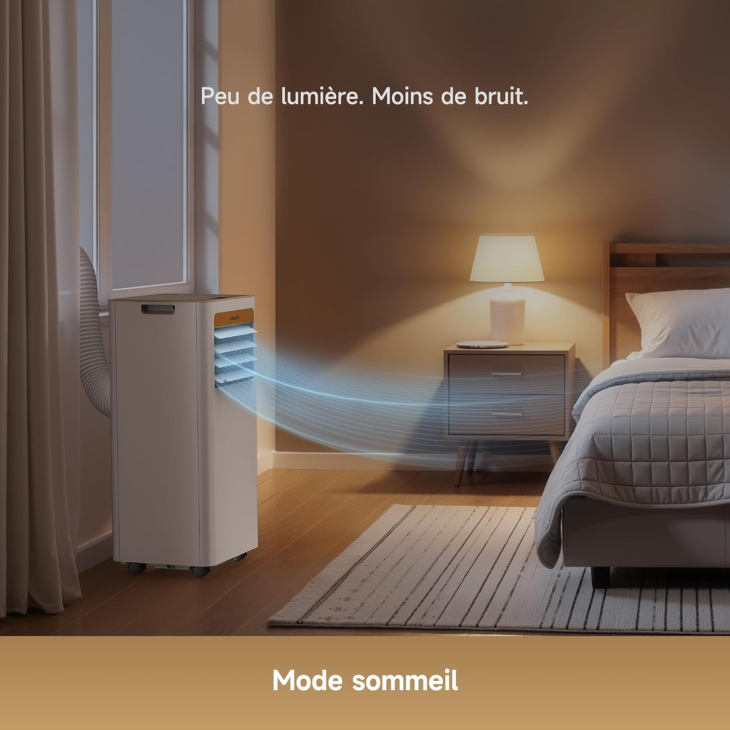 Thumbnail 6 de DREAME P-Wind10 7000 BTU — Climatiseur portable 3-en-1 (réfrigération, déshumidification et ventilateur) avec contrôle via appli et télécommande