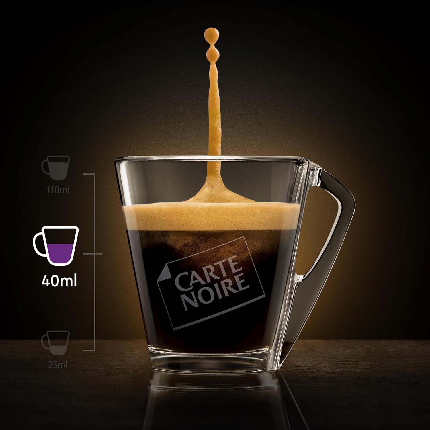 Detalle de Carte Noire Espresso Puissant N°11 – Capsules Aluminium compatibles Nespresso Original, pur Arabica, lot 100 capsules