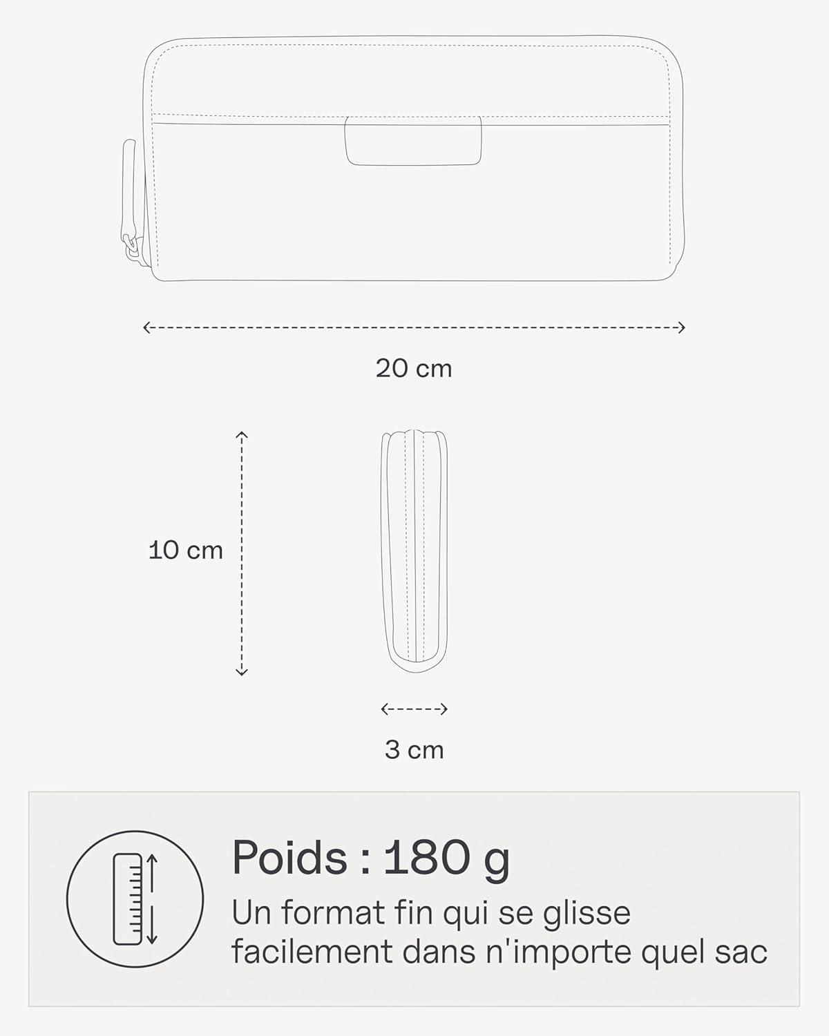 Detalle de Kapten & Son Bergen Pro Wallet L Muted Sage — l'équilibre entre style et organisation