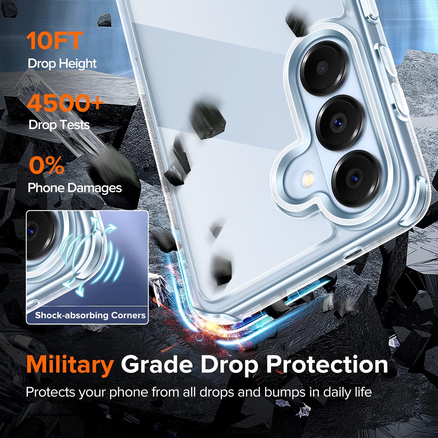 Thumbnail 4 de ivoler Clair Coque pour Samsung Galaxy S26 5G – Transparent, Compatible avec verre trempé (2 pièces) et protection militaire