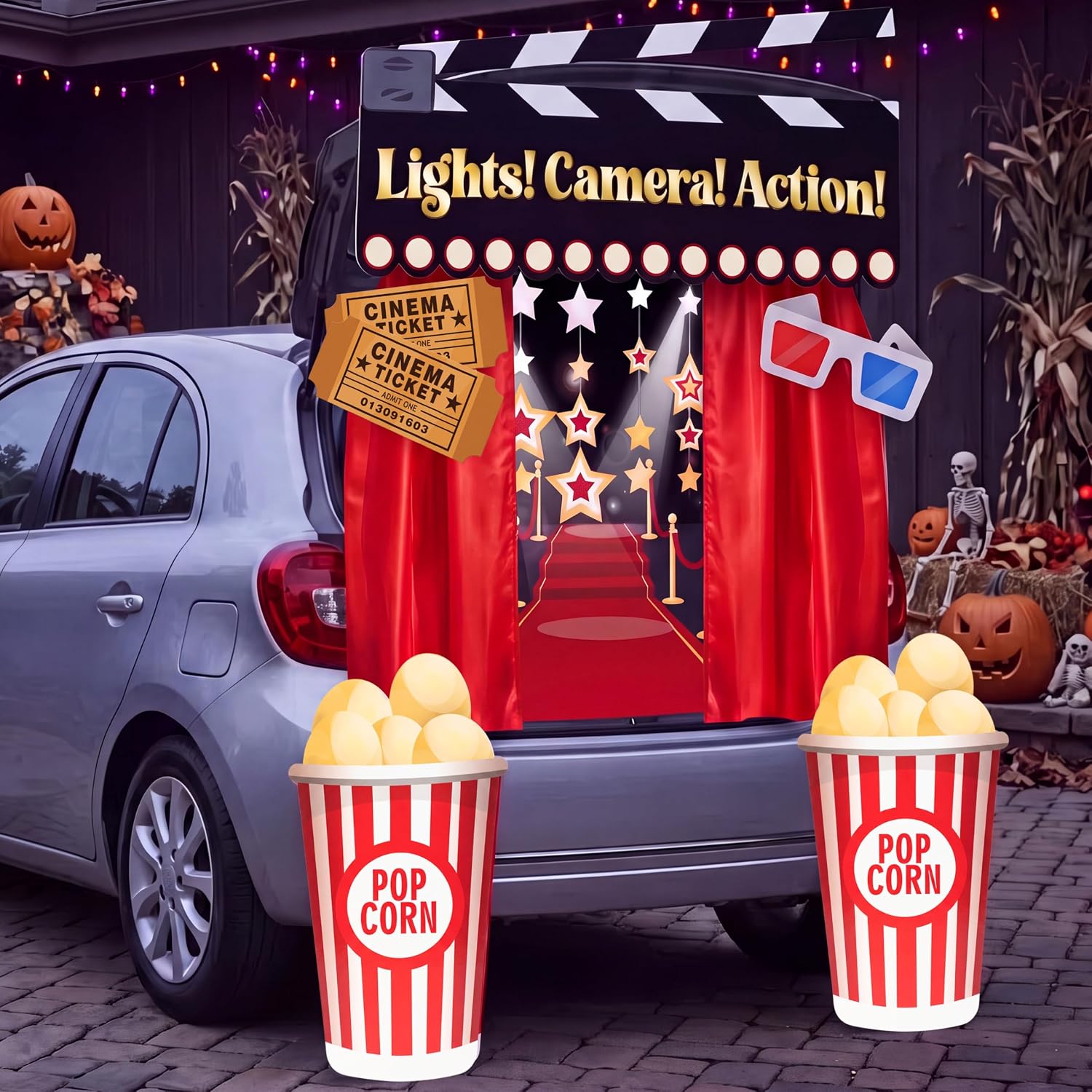 Thumbnail 6 de JOYIN 16500 Halloween Cinema Trunk-or-Treat Decoration Kit