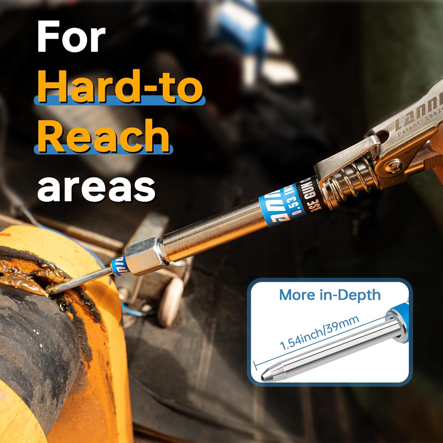 Detalle 2 de LANNIU Grease Gun Coupler Kit 12000 PSI