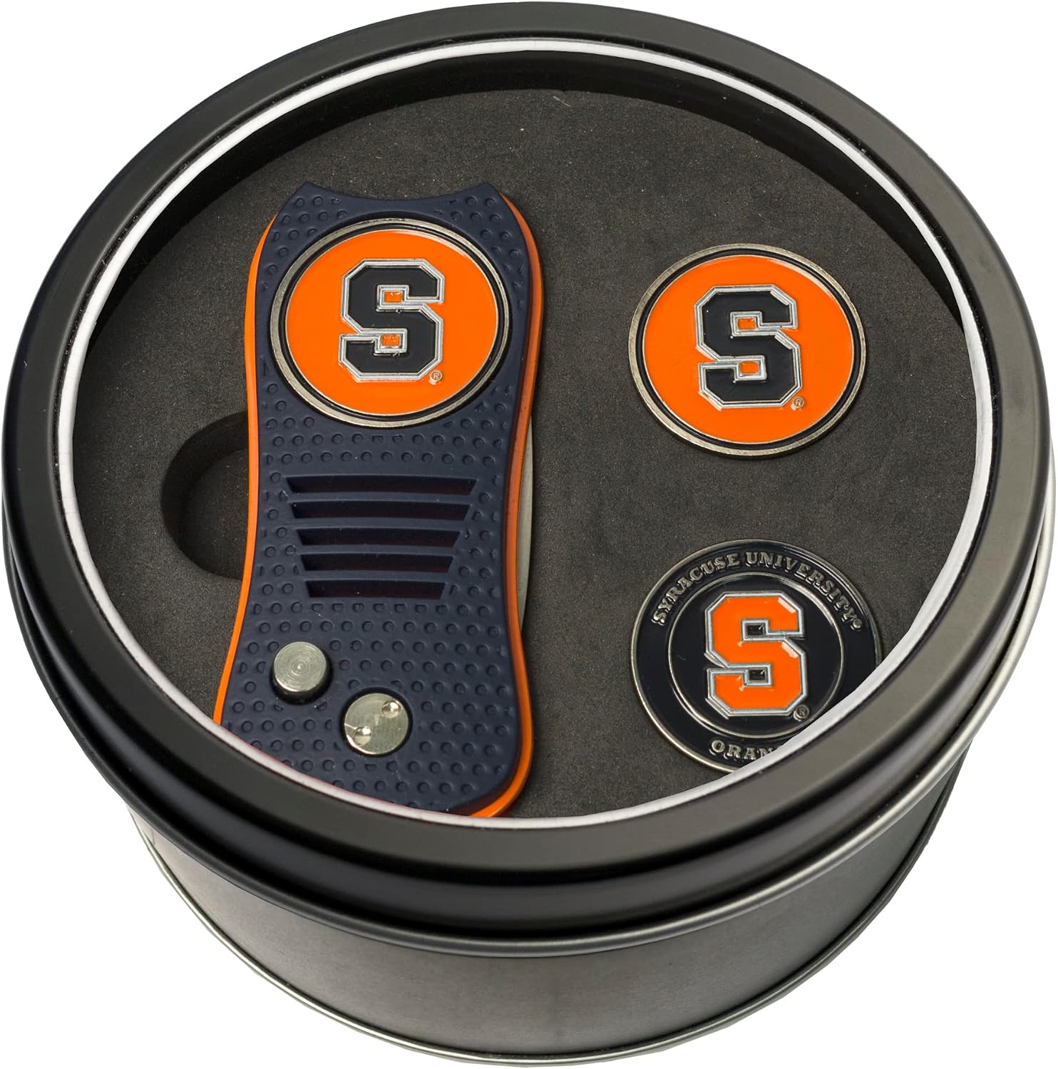 Detalle de Team Golf NCAA Adult-Unisex Tin Gift Set with Retractable Divot Tool and 2 Ball Markers