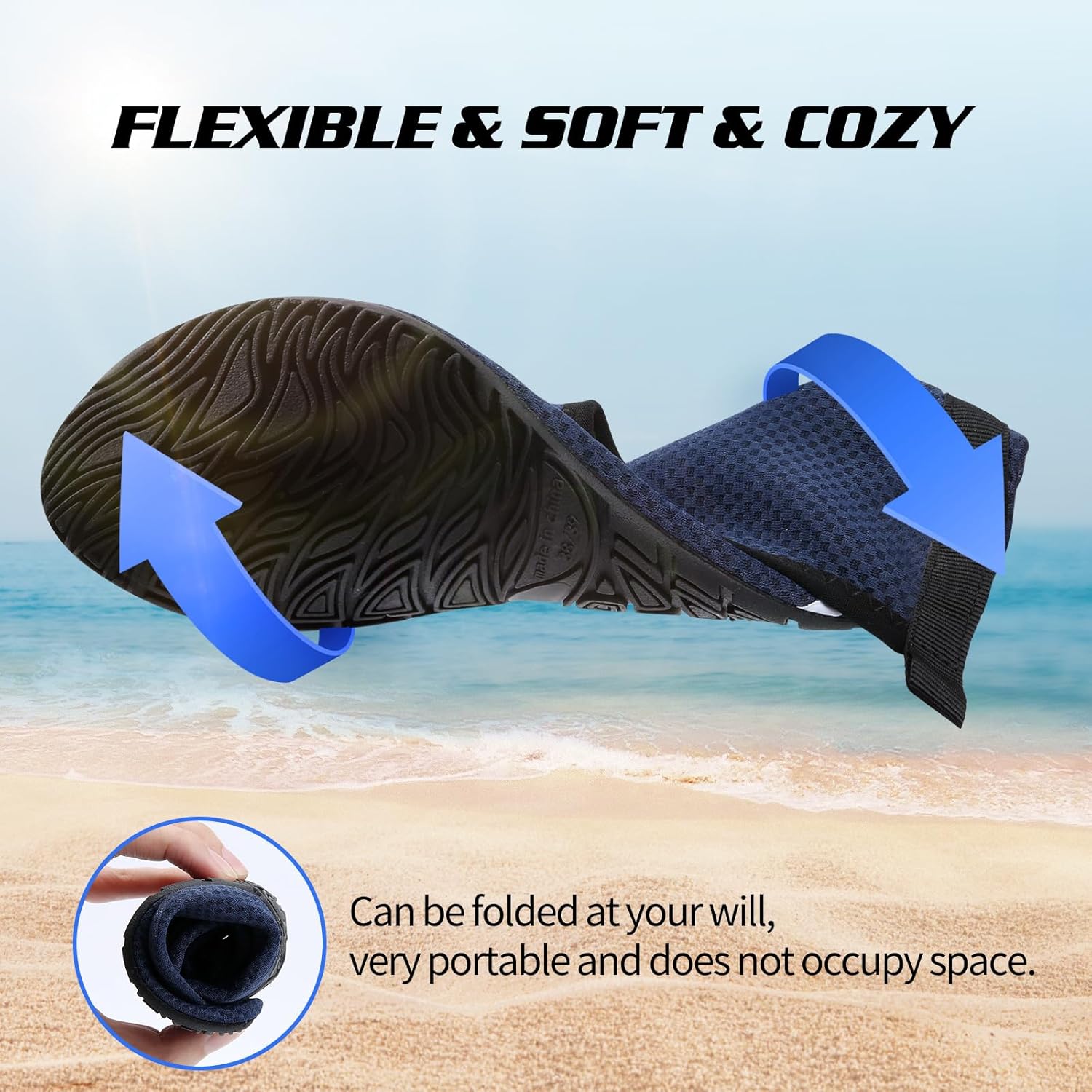 Thumbnail 3 de Swim Water Shoes Aqua Socks Barefoot for Sea Beach Swimming Shoes — Bass-Designed for Mixed-Wear