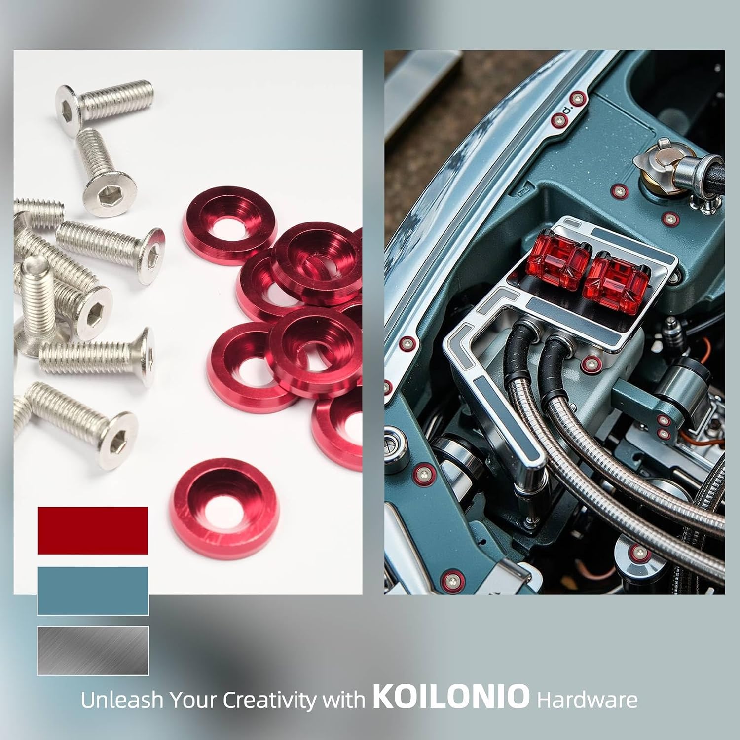 Detalle 2 de M6×20mm CNC Aluminum Washer and Bolt Kit