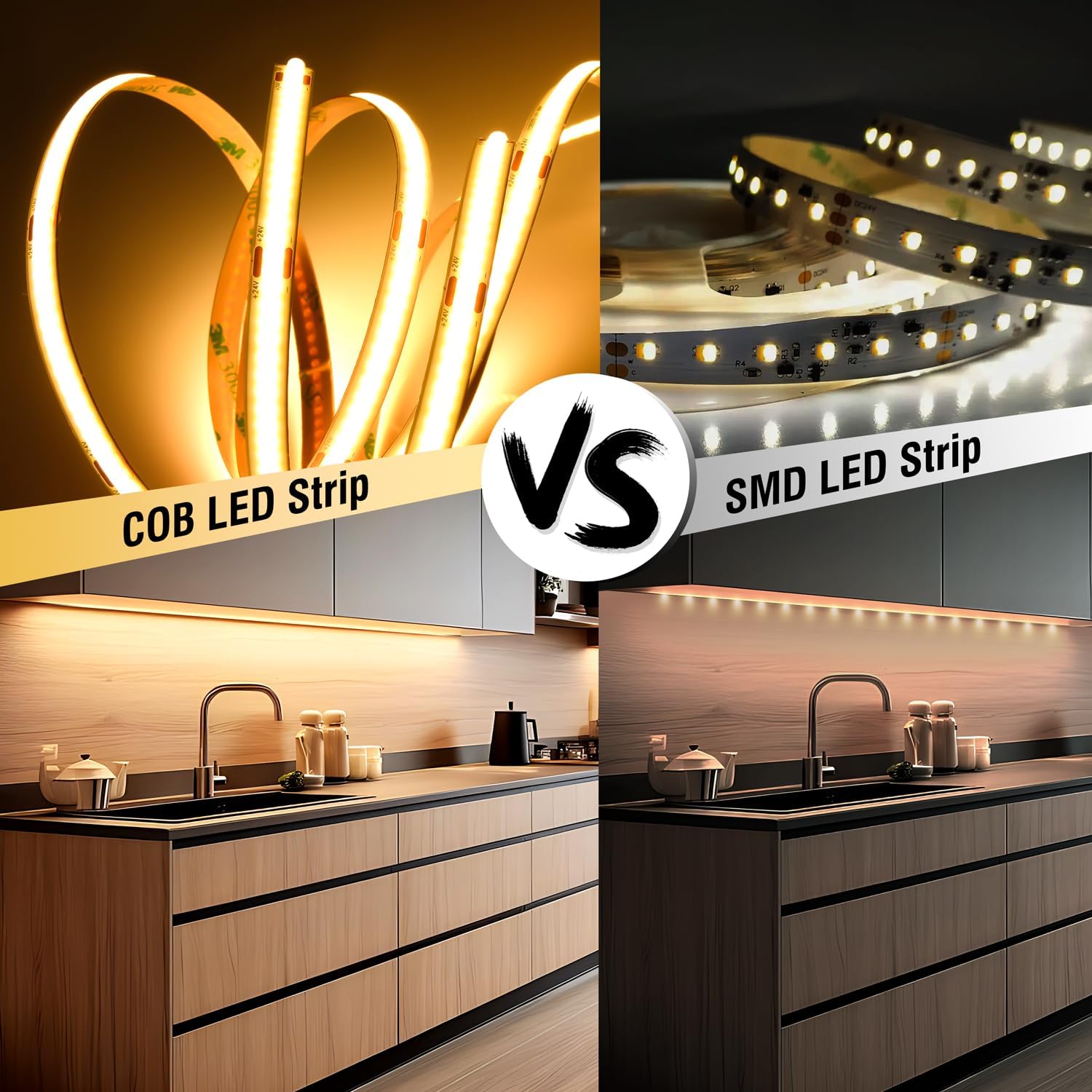 Detalle de luktix COB LED Streifen 5 m, 2700K warmweiß