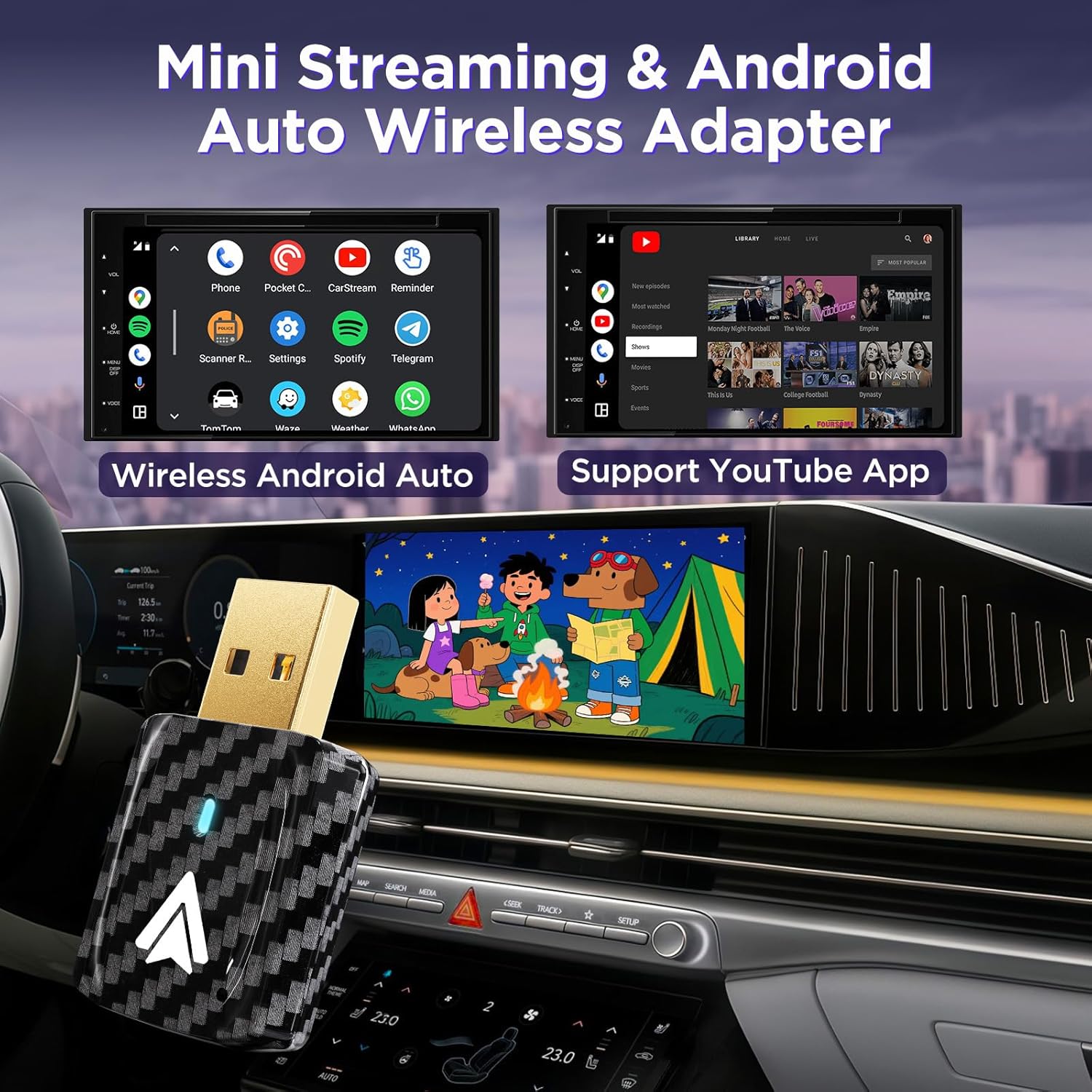 Thumbnail 5 de MSXTTLY U2AC-L9 Adattatore Android Auto Wireless