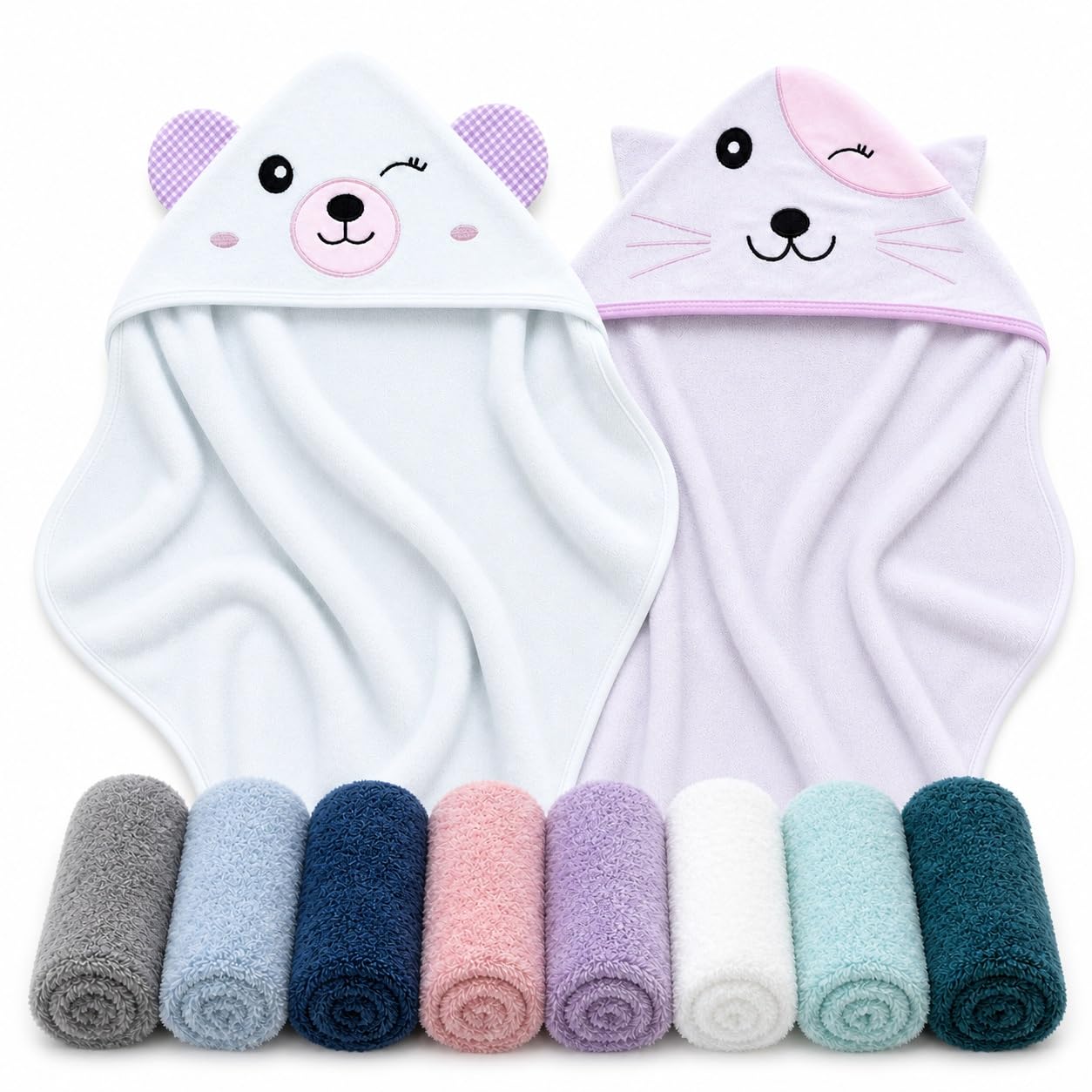 Detalle de Cute Castle Baby Hooded Towels, Rayon