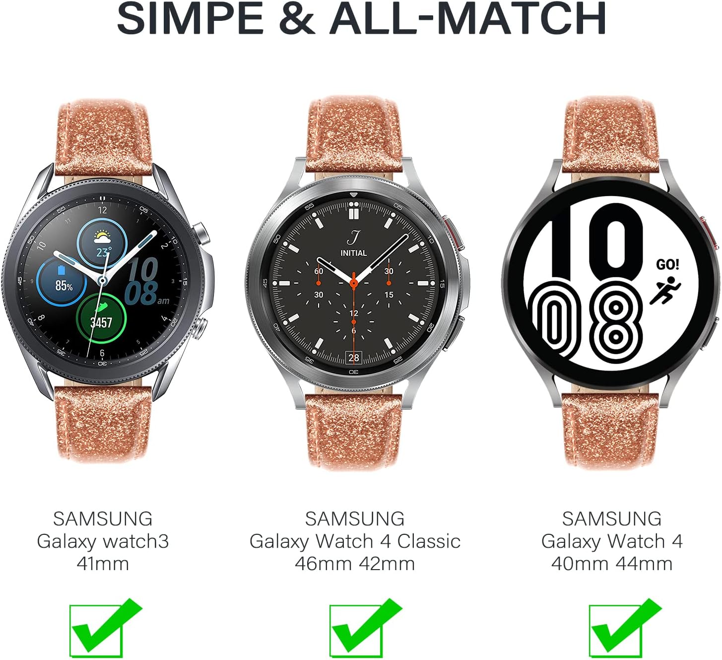 Thumbnail 2 de Tuocal Genuine Leather Strap for Galaxy Watch 43/47mm
