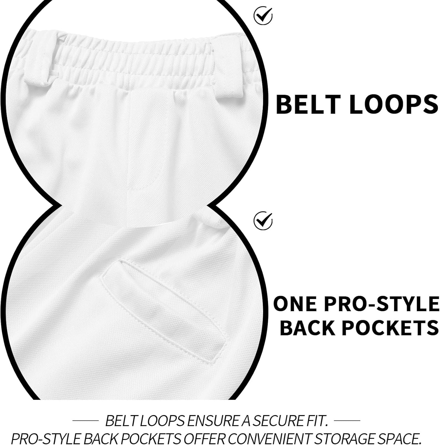 Detalle de QBK Toddler Baseball Pants 2T