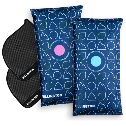 Detalle de Hillington 1kg Car Dehumidifier Bags – 2-Pack with Anti Slip Pads