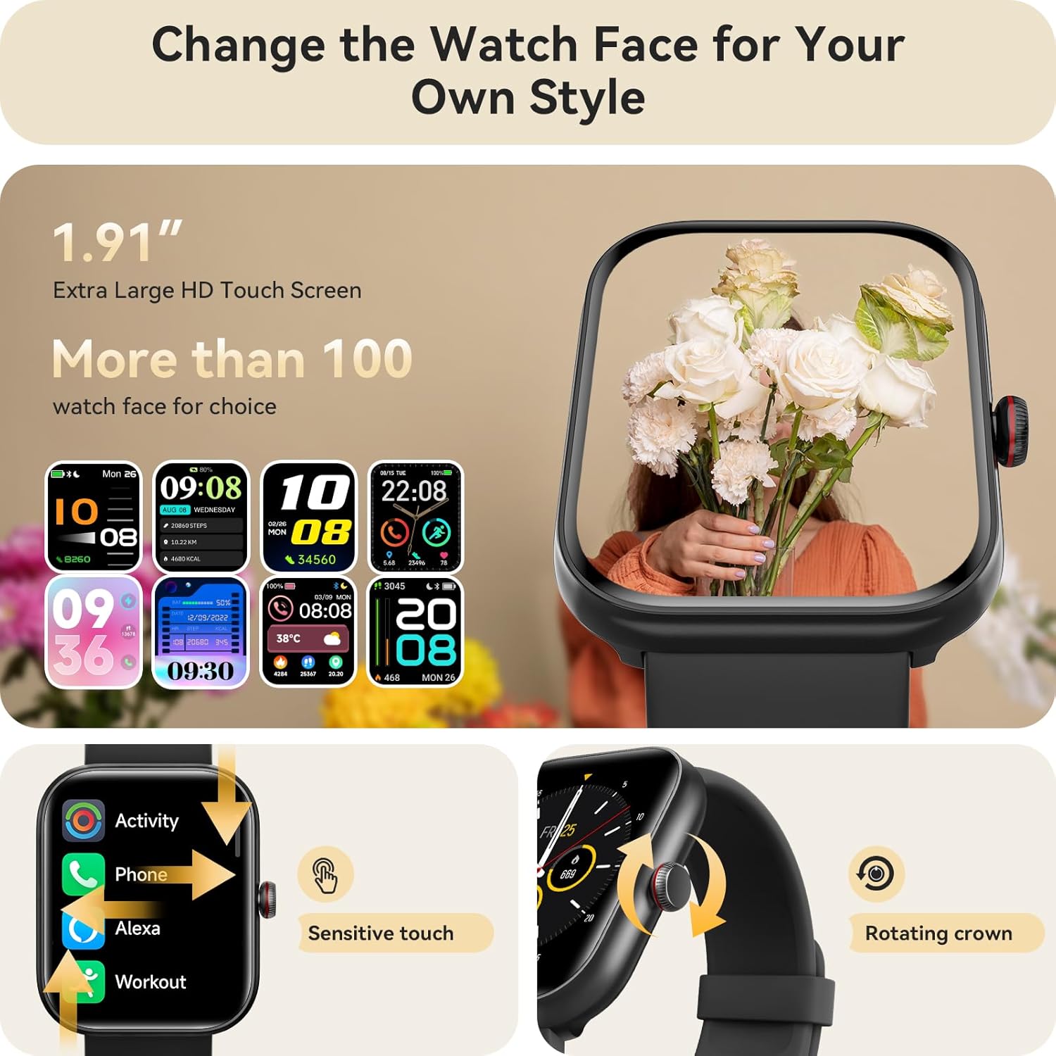 Thumbnail 5 de IDW20 Fitness Tracker 1.91" Smartwatch
