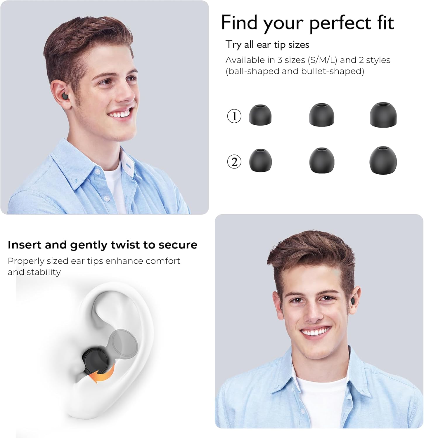 Detalle 2 de Jayine Ear Plugs for Sleep 25 dB noise reduction