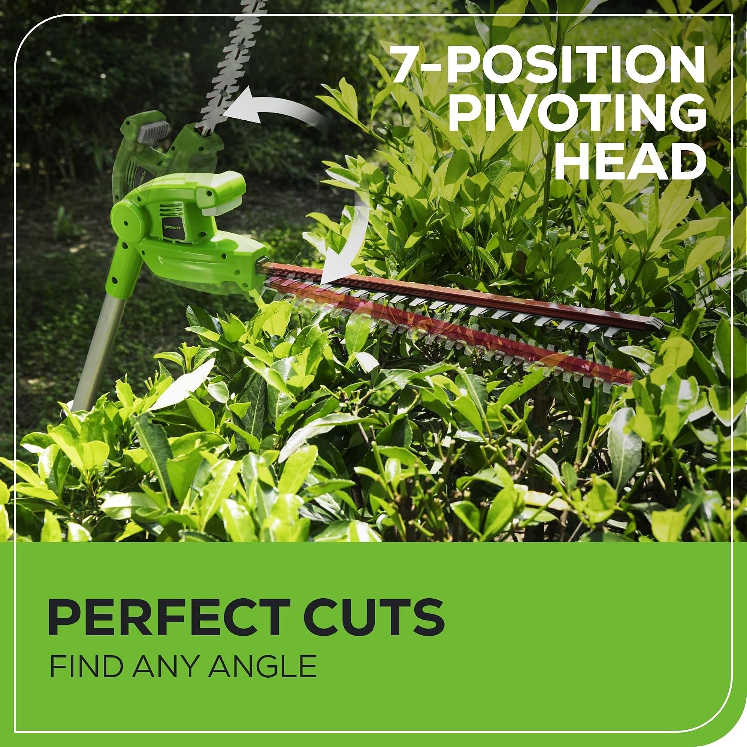 Detalle 1 de Greenworks Cordless Pole Hedge Trimmer 40V