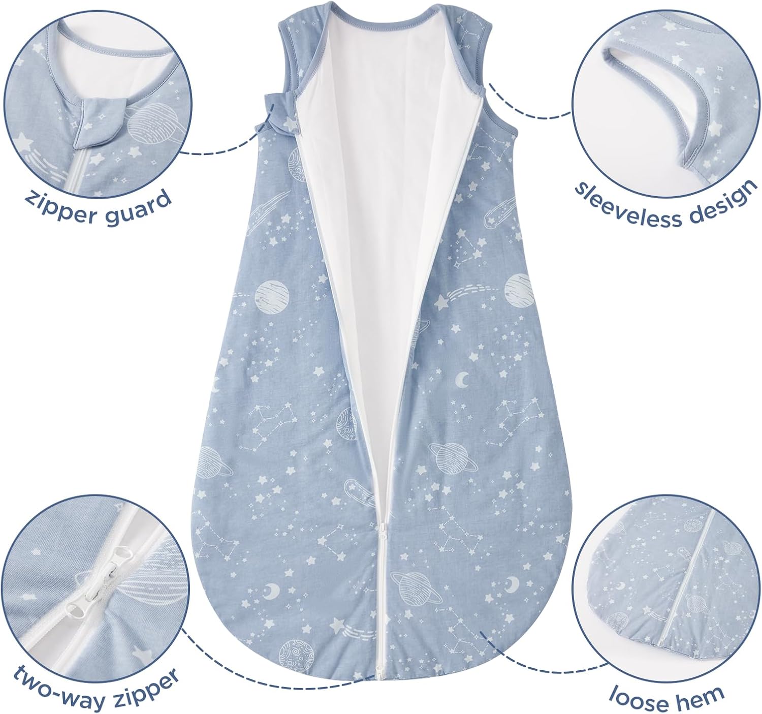 Thumbnail 4 de Duomiaomiao Baby Sleeping Bag 1.5 Tog – 100% Cotton Sleep Sack (18-36m)