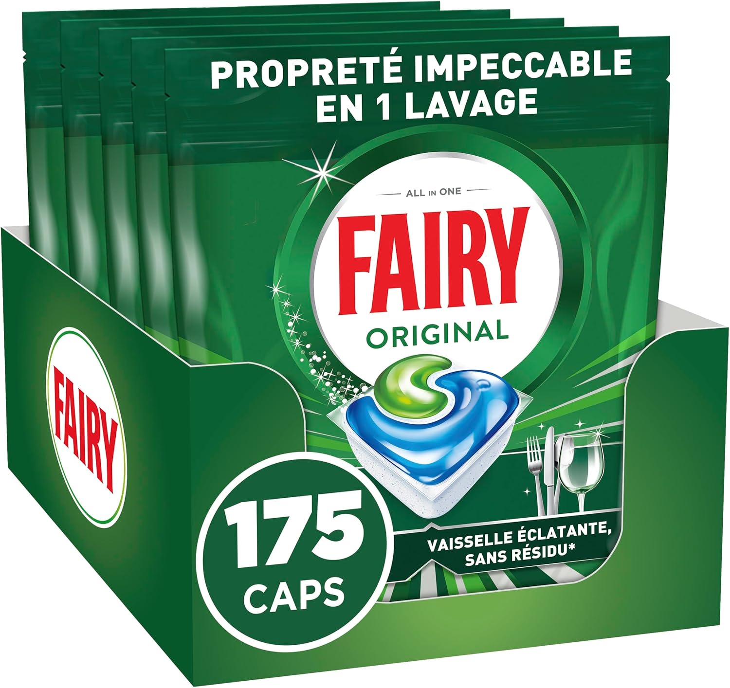 Detalle de Fairy Original Tablettes 175 unités
