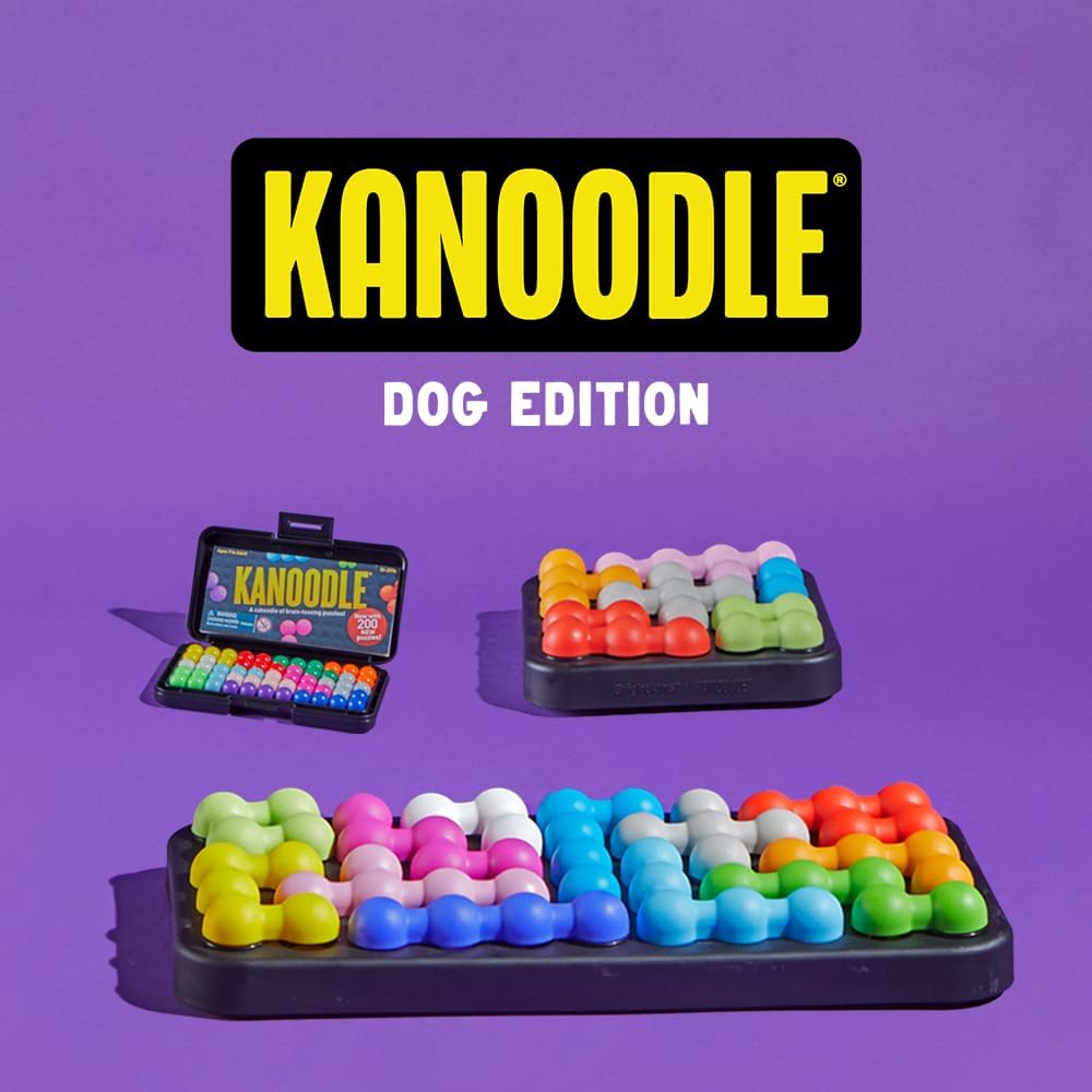 Detalle de BrightKins Kanoodle Dog Edition Small: Interactive Puzzle Toy for Small Dogs