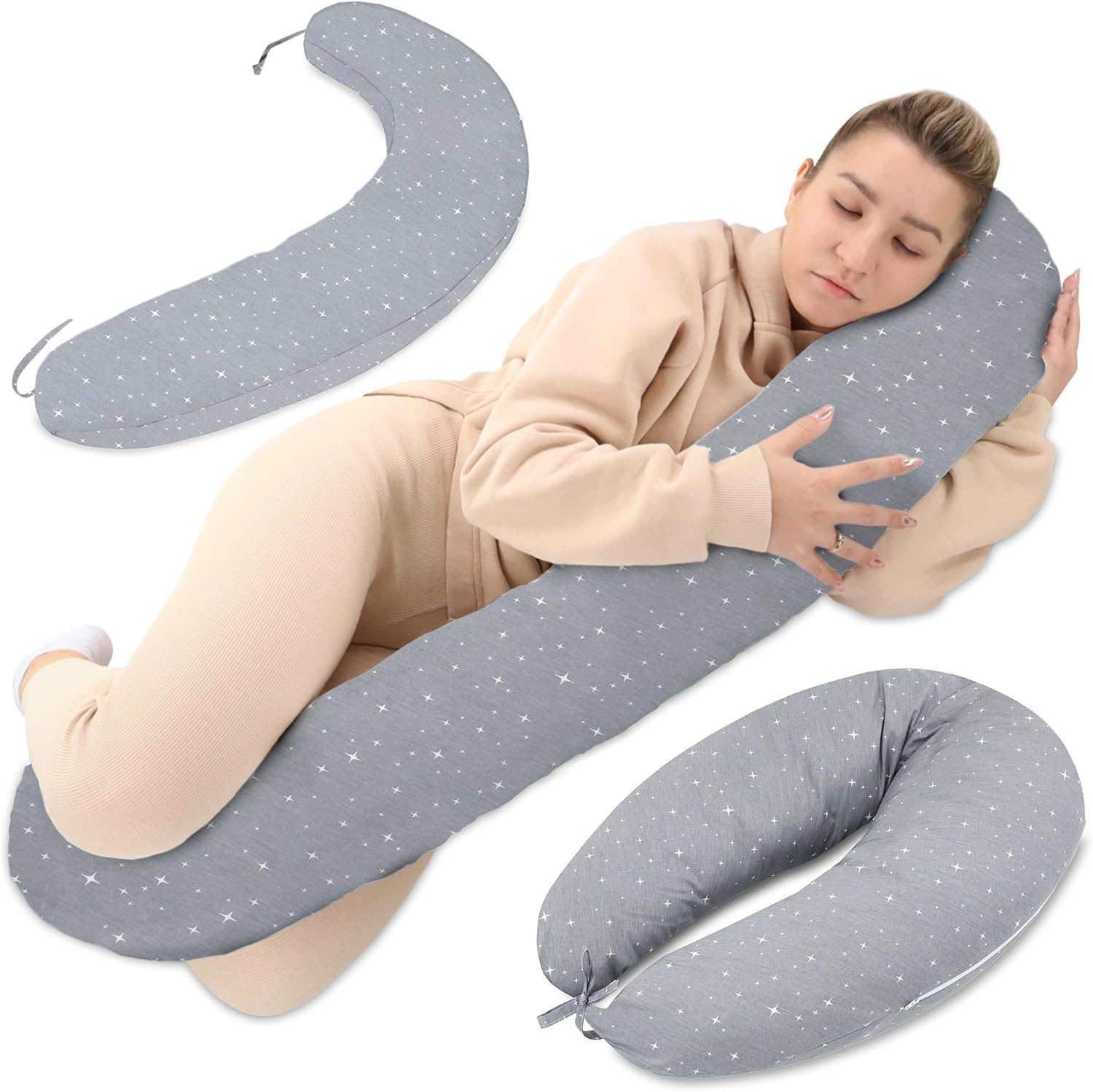 Totsy Stillkissen XXL Schwangerschaftskissen 190 cm