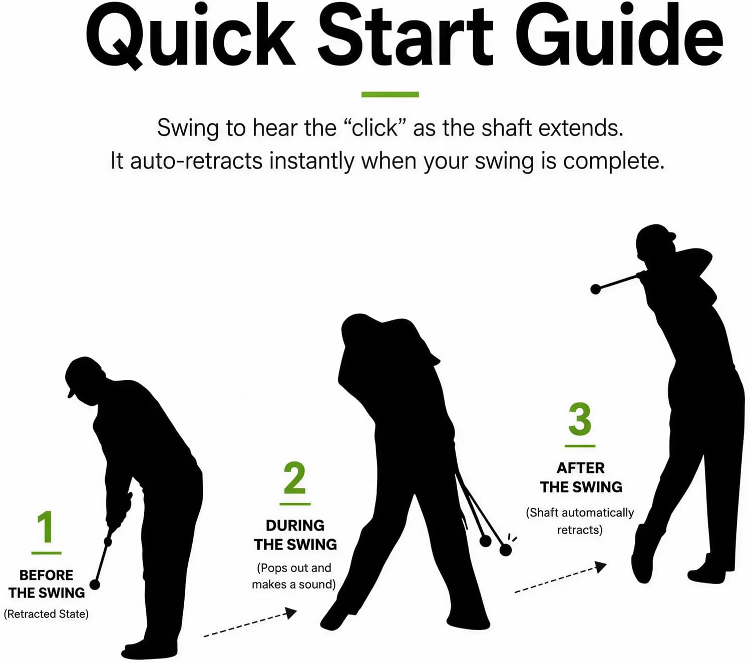 Detalle de ECOSEVEN Golf Swing Trainer, Right-Handed