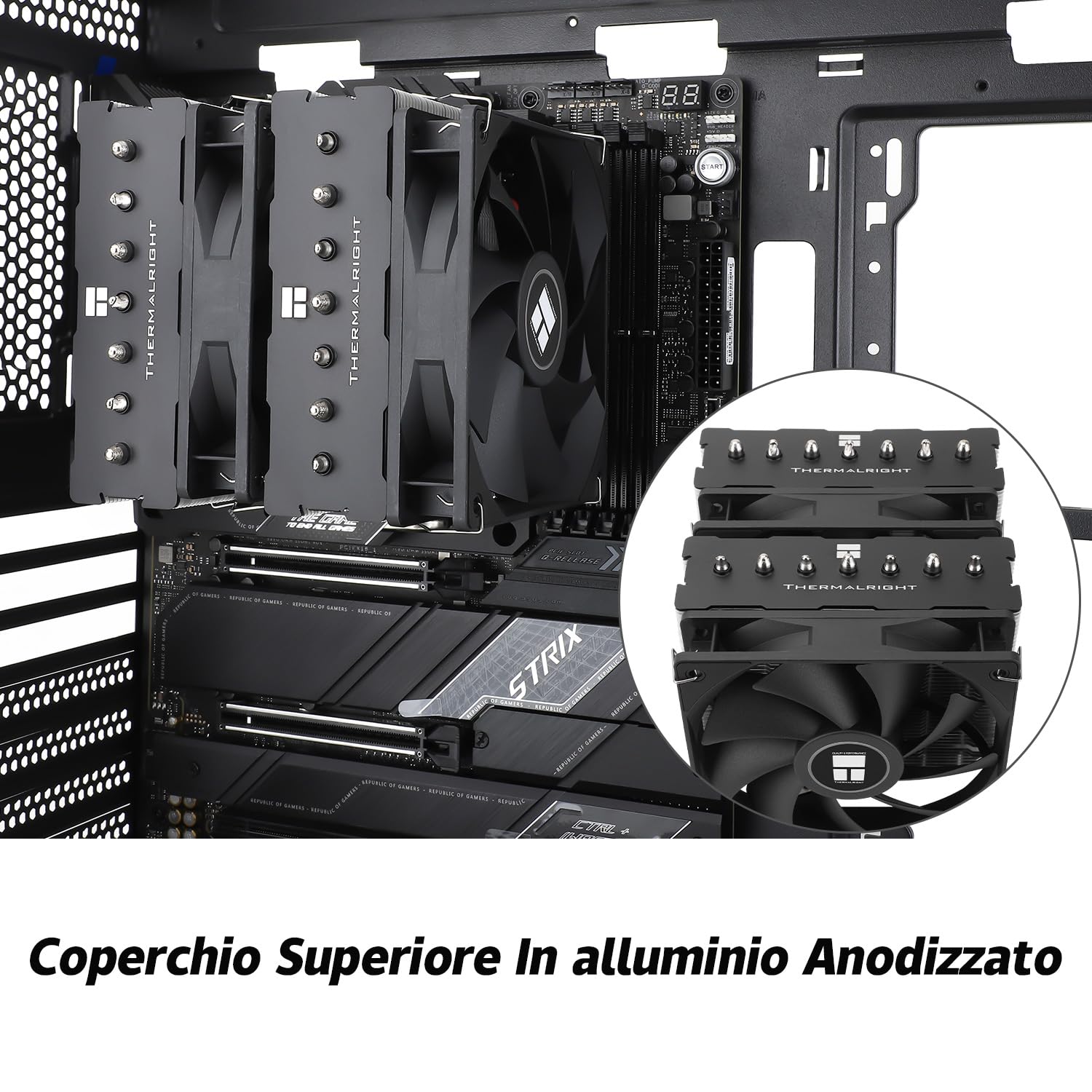 Thumbnail 6 de TR Phantom Spirit 120SE CPU-Kühler mit 7 Heatpipes, Doppel-120-mm-Lüfter TL-C12B V2 PWM (AGHP 4.0) für AM4/AM5 & Intel 1700/1200