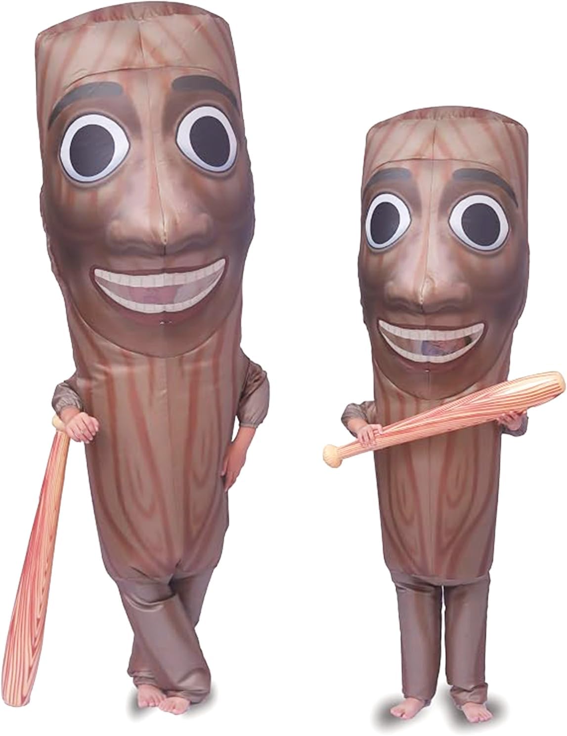 Detalle 2 de Ghorkivex Wooden Stick Man Inflatable Halloween Costume with Fan