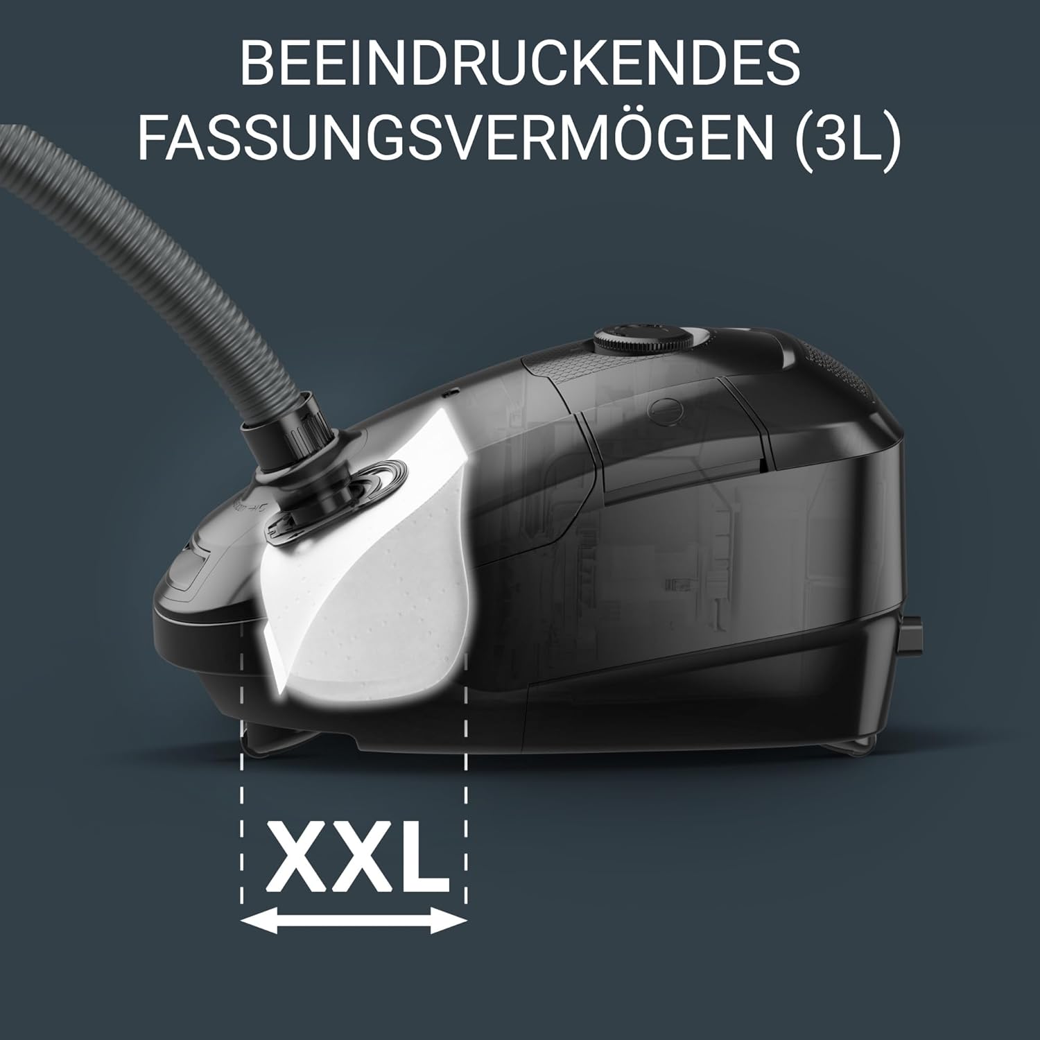 Thumbnail 4 de Rowenta Power XXL RO3143 Beutel-Bodenstaubsauger (900 Watt, 4,5 L, 12 m Aktionsradius) mit Parkettdüse