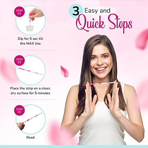Detalle de Clinical Guard Pregnancy Tests Strips — 25 Count, Sensitive & Fast HCG Test Strips for Home Use