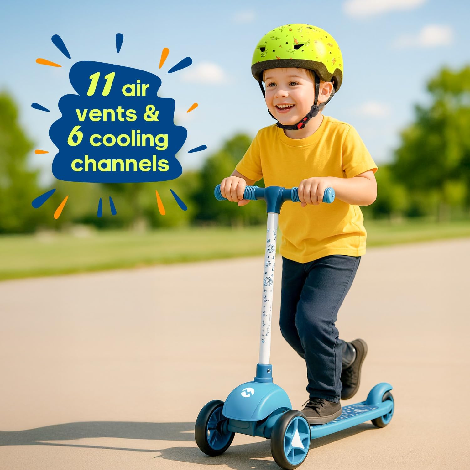 Detalle 1 de MOUNTALK Toddler Bike Helmet, Dino, Adjustable Fit, XS and S Sizes