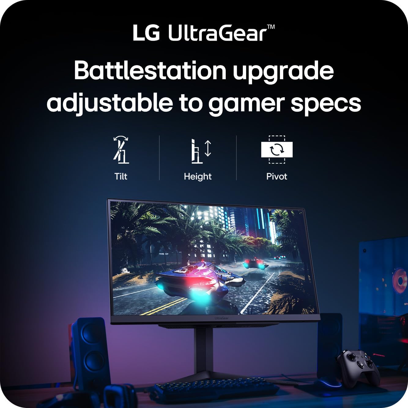 Thumbnail 5 de LG 27GR83Q-B 27-inch Ultragear QHD IPS Gaming Monitor (240Hz, 1ms, FreeSync Premium & G-SYNC compatible, HDR400)