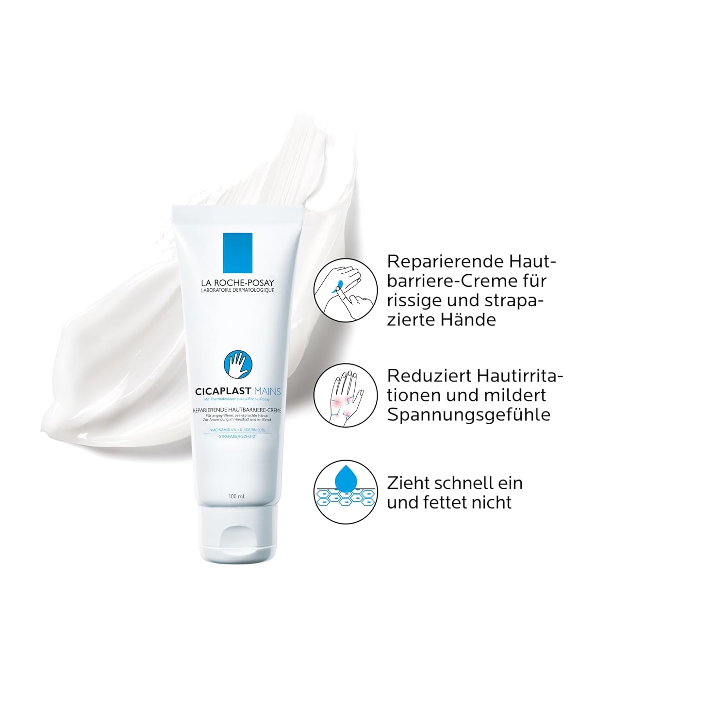 Thumbnail 1 de La Roche-Posay Cicaplast Hände reparierende Hautbarriere-Creme (100 ml)