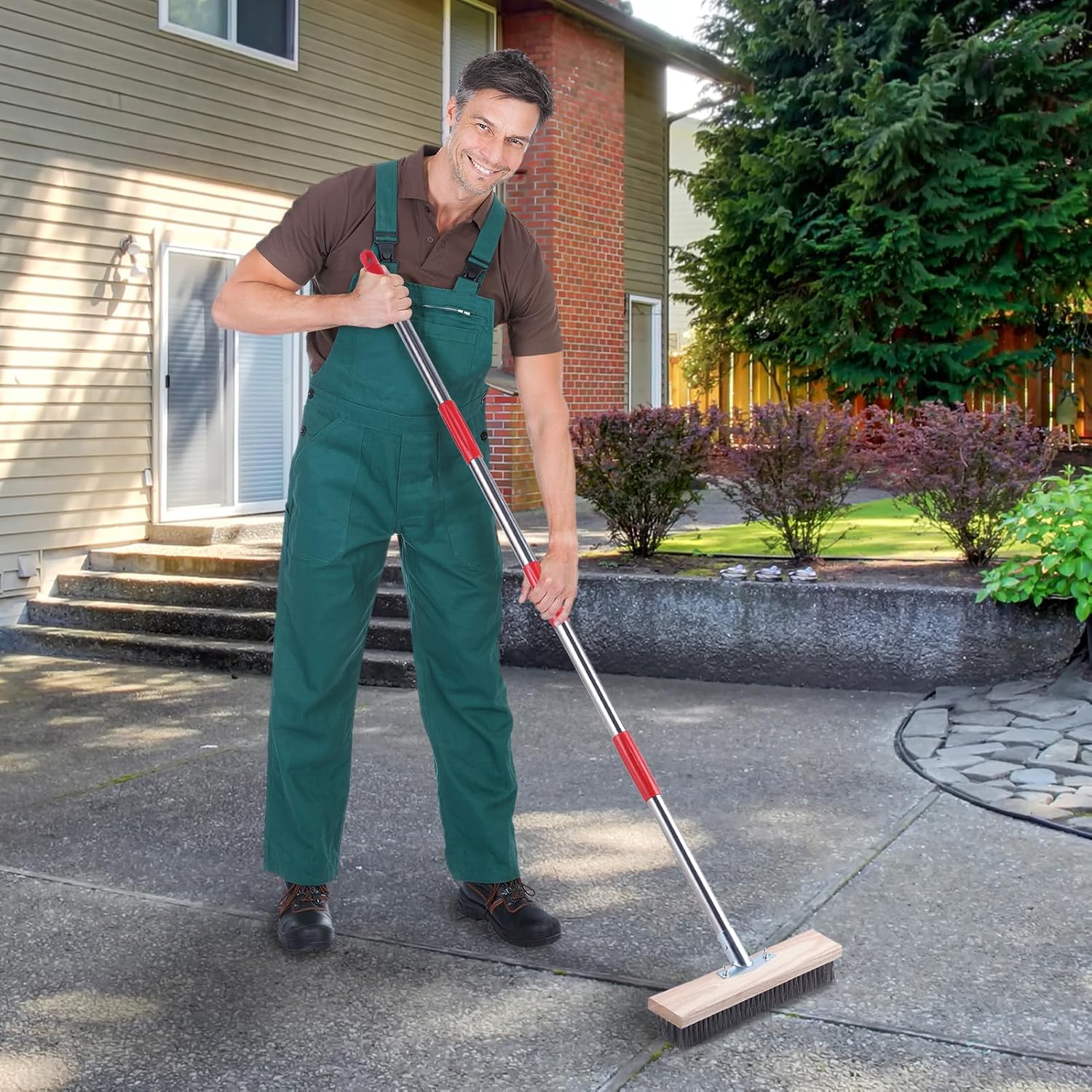 Detalle 2 de Mitclear Heavy Duty Wire Broom 57in 🧹