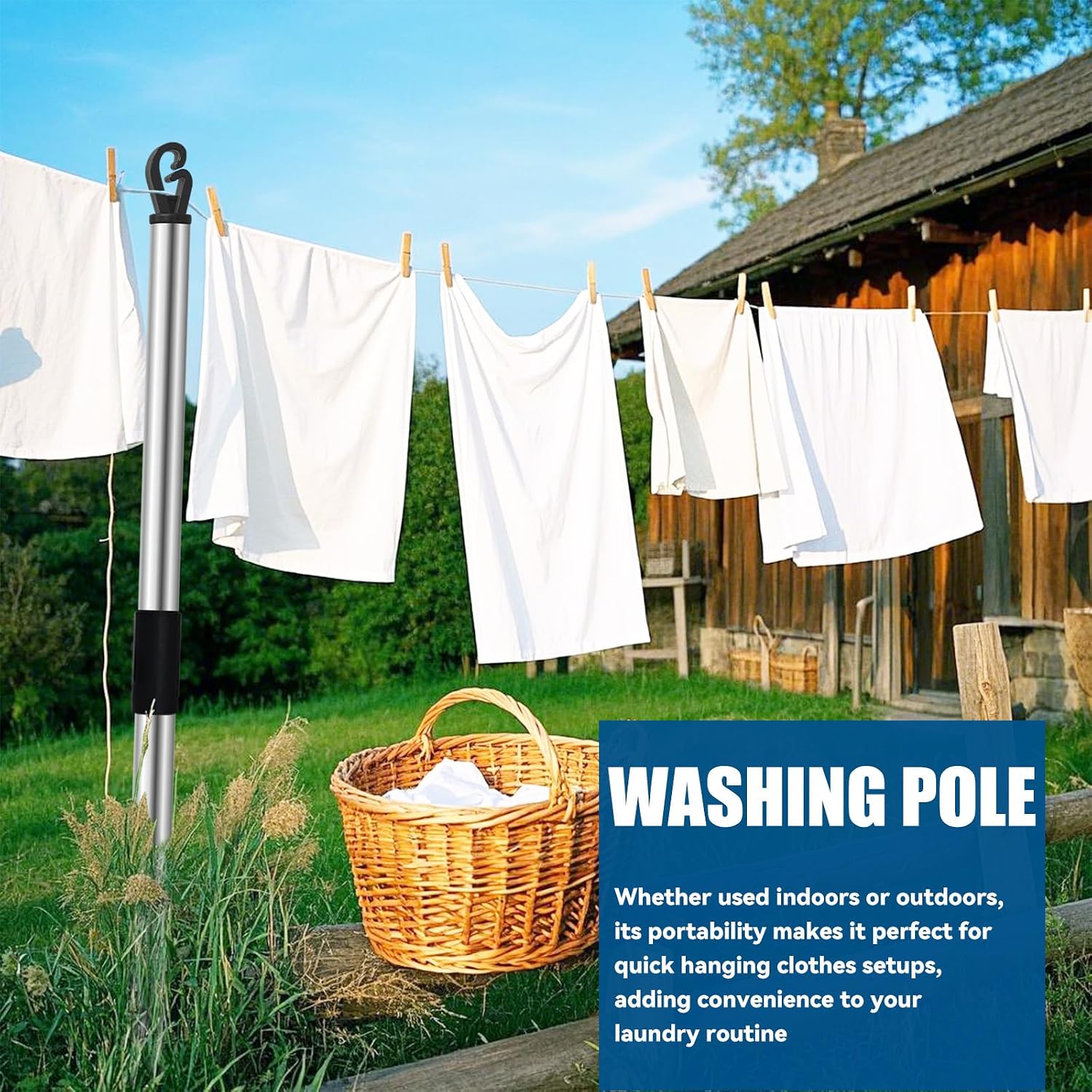 Thumbnail 5 de 2 X 2.24 M Washing Line Prop