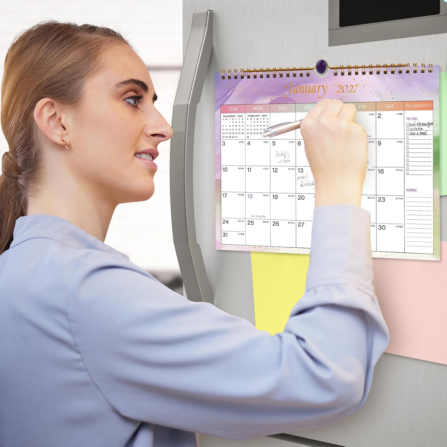 Thumbnail 1 de Lbylyhxc Colorful 2026–2027 Wall Calendar, 18 Months, 11" x 8.5