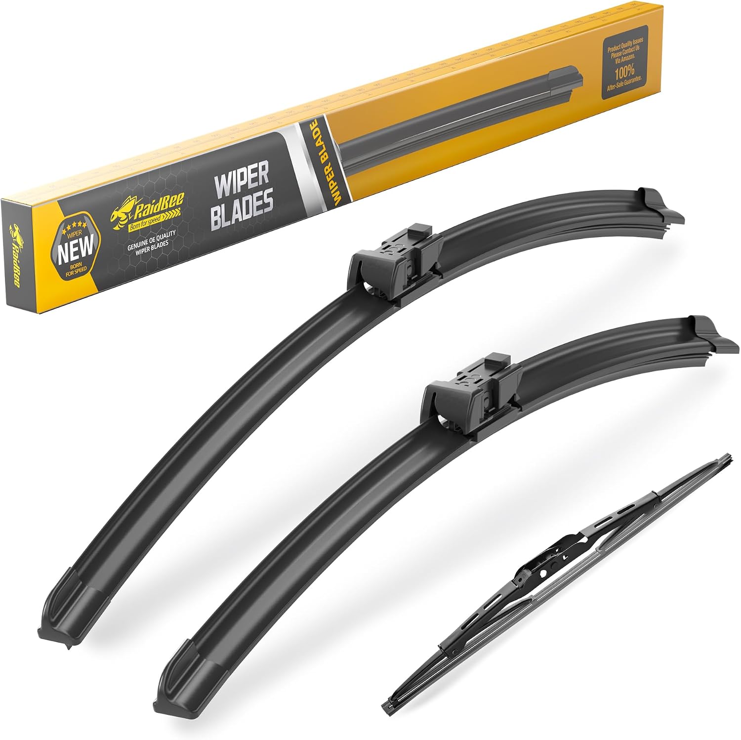 Detalle de Raidbee Windshield Wiper Blades Replacement for GMC Terrain & Chevy Equinox (2010–2017) – All-Season OEM Quality, 3-Pack (24", 17", 13")