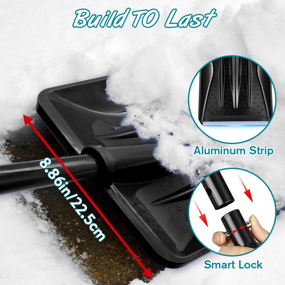 Thumbnail 4 de UMUACCAN 4-in-1 Foldable Snow Shovel with Ice Scraper