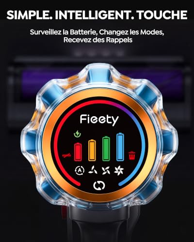 Thumbnail 4 de Fieety U11 aspirateur balai sans fil 650 W, 55 kPa, bac 1,8 L