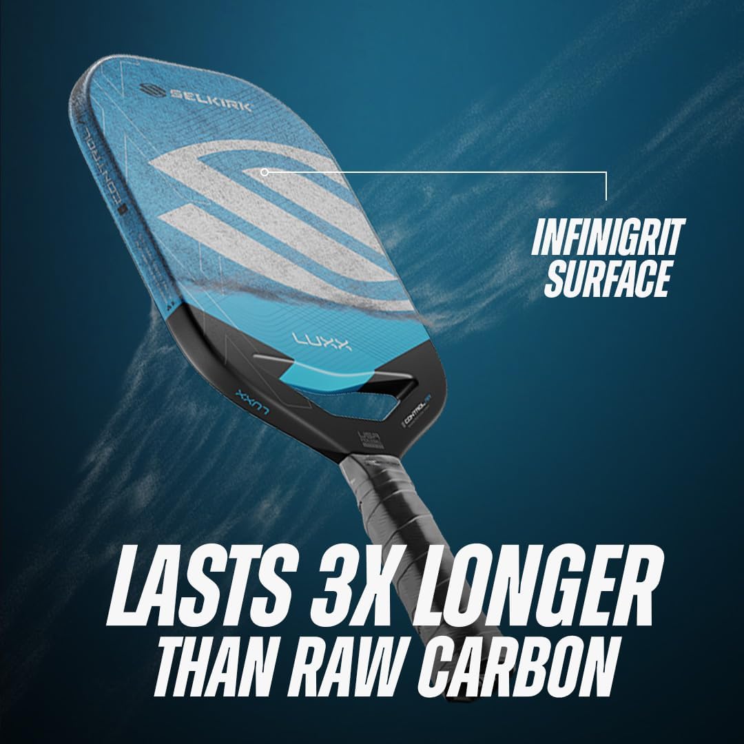 Detalle de Selkirk Sport Labs Project 007 Pickleball Paddles — InfiniGrit Carbon Fiber with Octagonal Grip