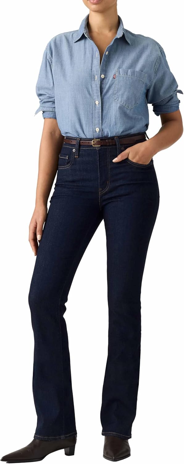 Detalle de Levi's 725 High Rise Bootcut – damskie jeansy z wysokim stanem i elastycznego denimu