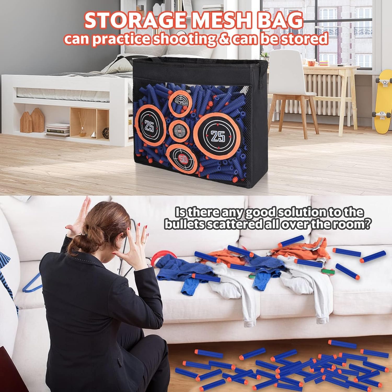 Detalle de Mlikero 600 Pfeile Schaum-Munition (EVA) kompatibel mit Nerf Gun Elite & N-Strike Elite Series