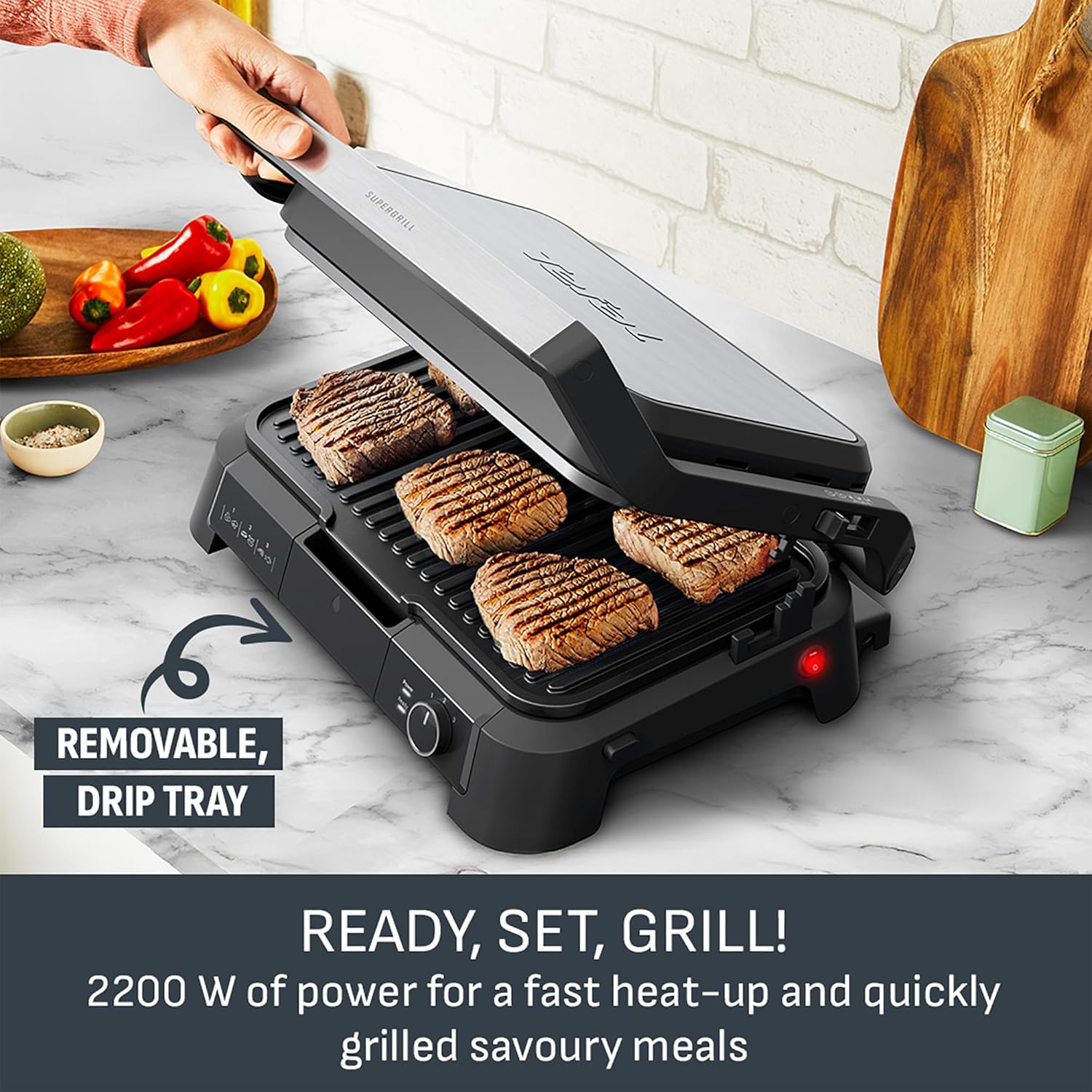 Thumbnail 1 de Tefal SuperGrill 3in1 XL 800 cm² indoor grill