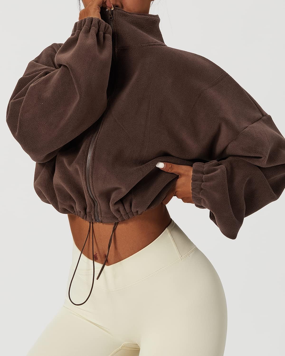 Thumbnail 4 de QINSEN Full Zip Fleece Crop Jacket 20