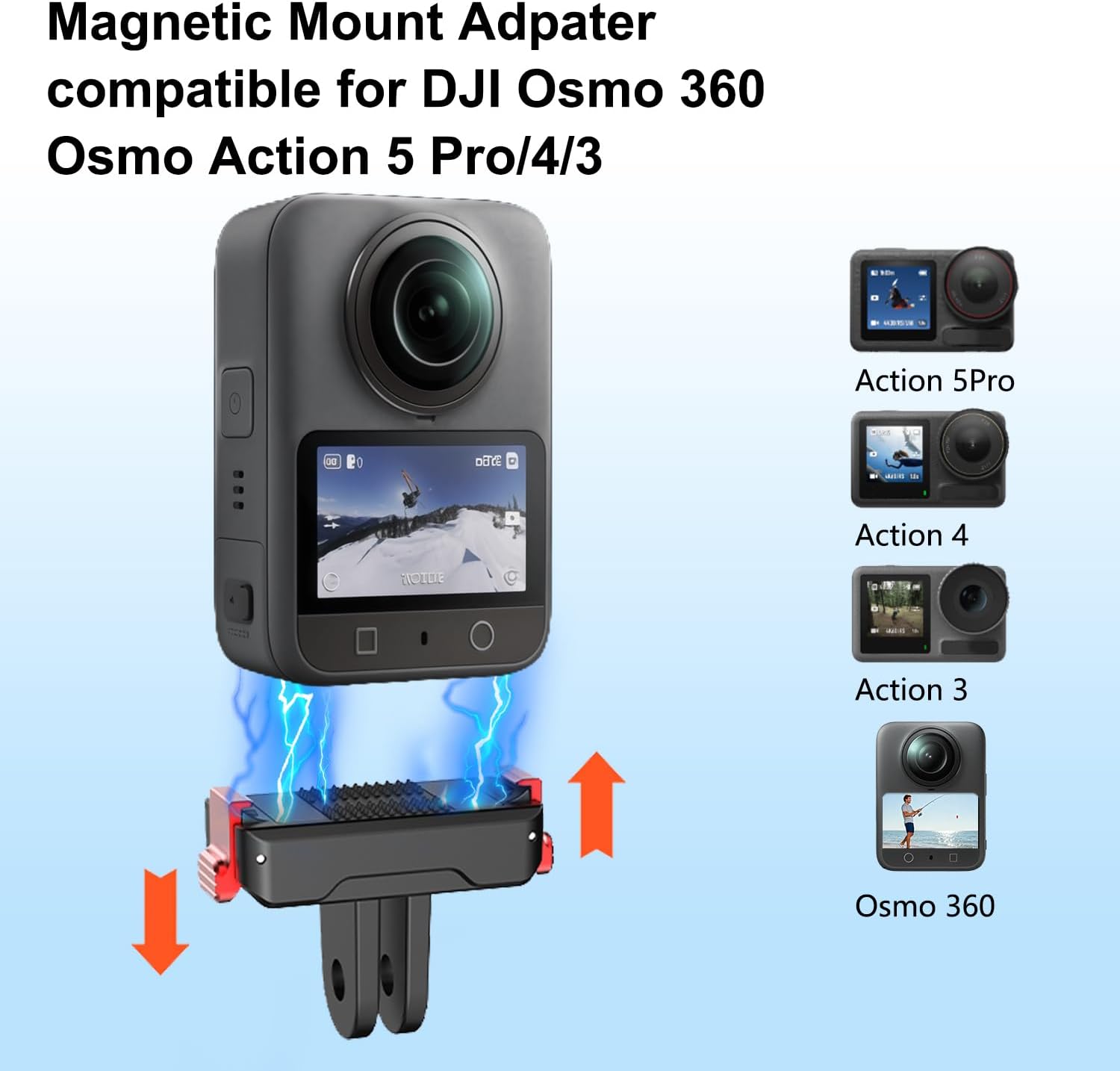 Thumbnail 1 de Osmo Action Quick-Release Adapter Mount for DJI Osmo Action Series
