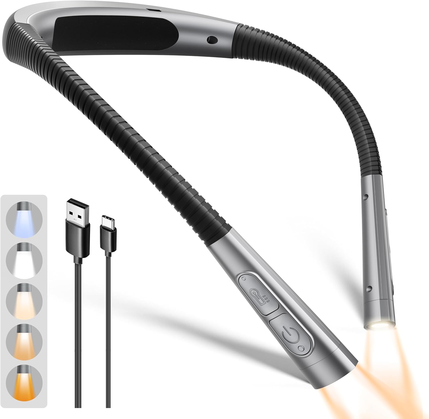 Detalle de Glocusent Neck Reading Light with 100-Hour Runtime