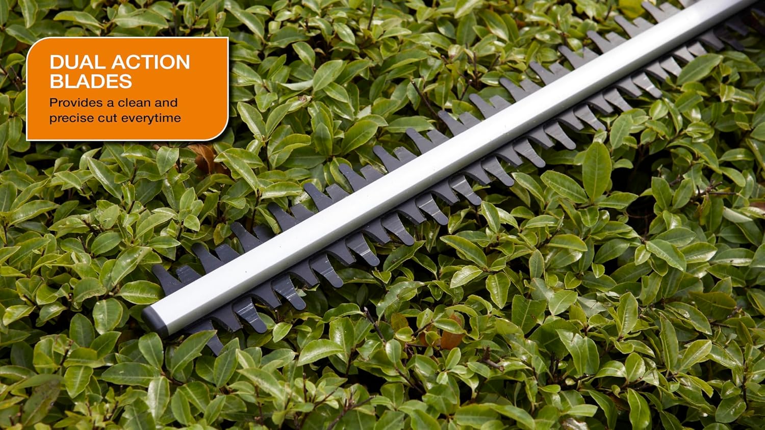 Detalle 2 de Flymo EasiCut 450 Electric Hedge Trimmer (45cm cutting length) – lightweight precision trimming