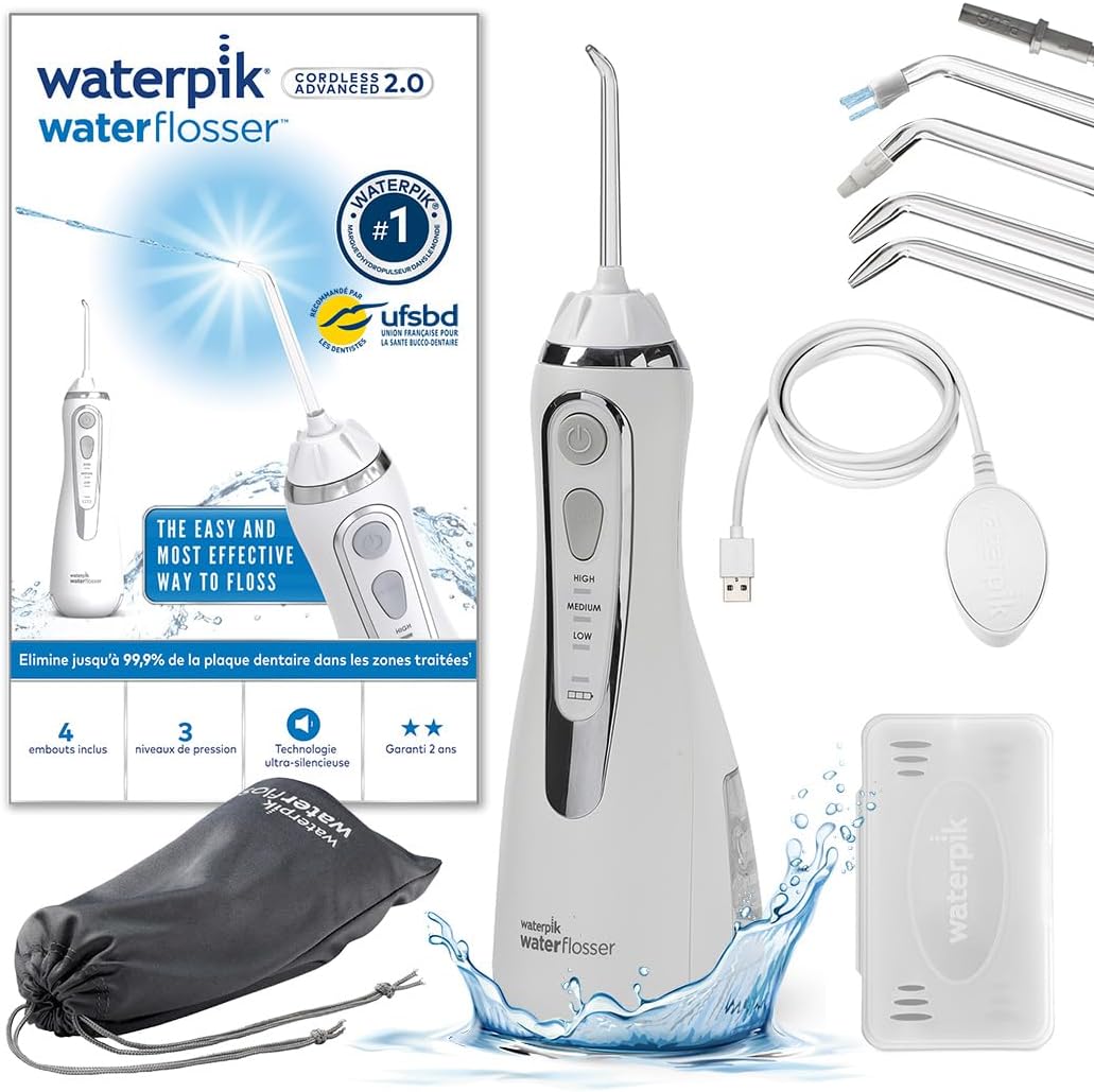 Detalle de Waterpik Advanced WP-580EU hydropulseur sans fil 🦷