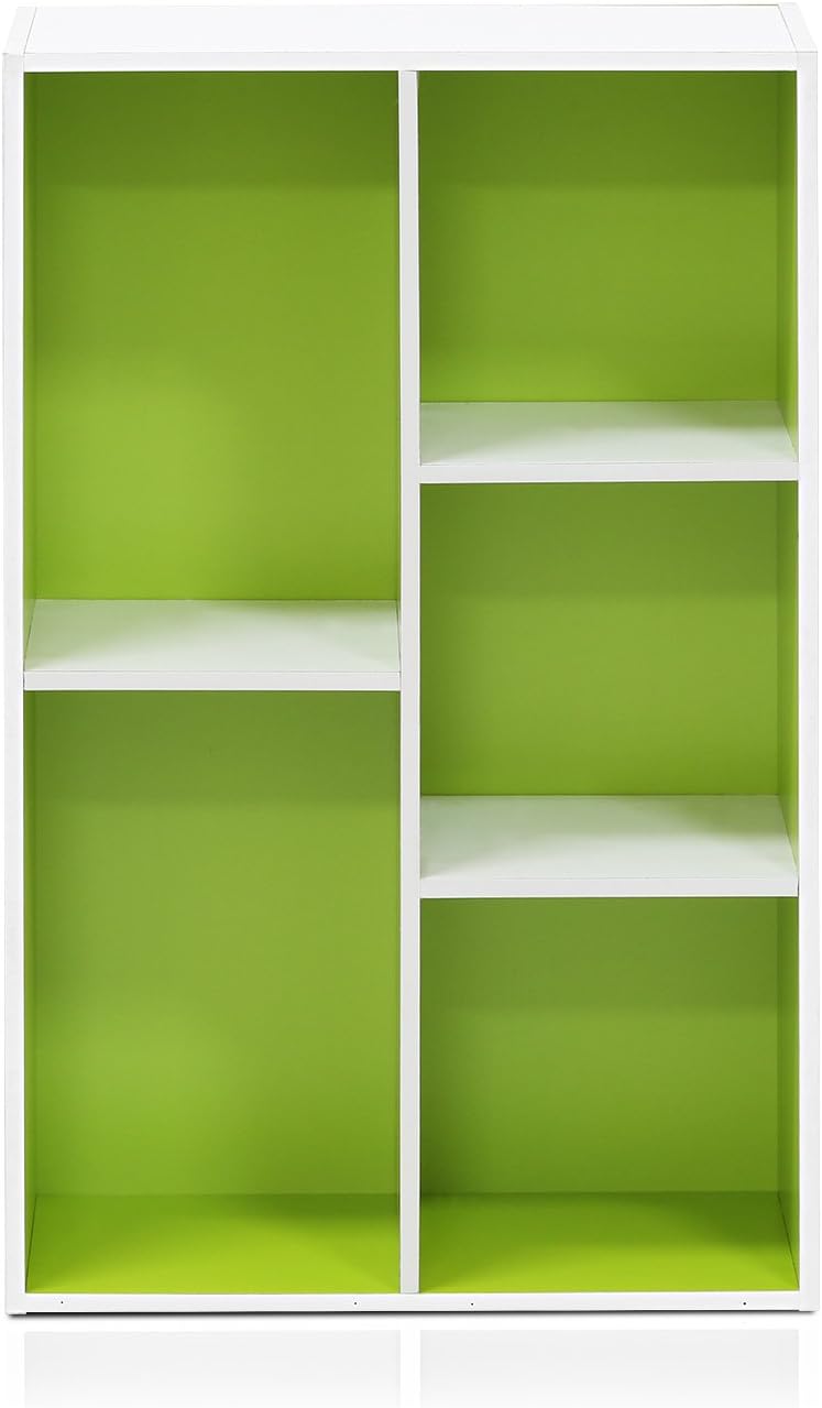 Thumbnail 5 de Furinno Luder Estantería de 5 cubos Blanco/Verde